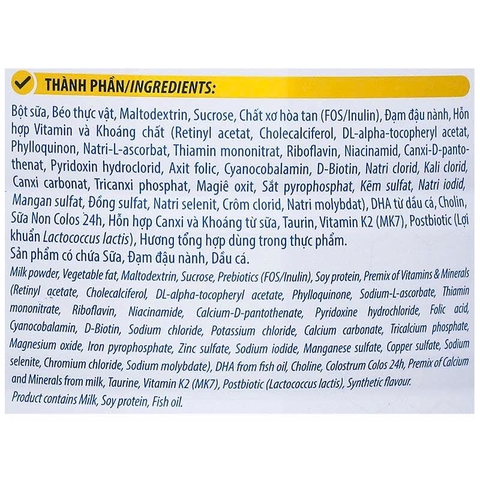 Sữa bột Nutricare Metacare 1+ 850g (Xanh) từ 1-2 tuổi