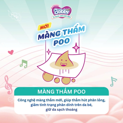 Tã dán Bobby Siêu Thấm - Khô Thoáng size M 76 miếng (6-11kg)