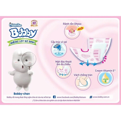 Miếng lót Bobby Newborn 2 - 60 miếng
