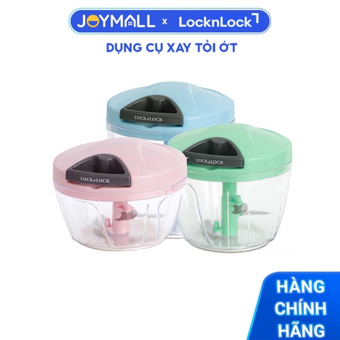 Dụng cụ xay tỏi ớt Lock&Lock mini (nhiều size) - Hàng chính hãng lưỡi xay bén, kéo tay đơn giản, dễ vệ sinh - JoyMall