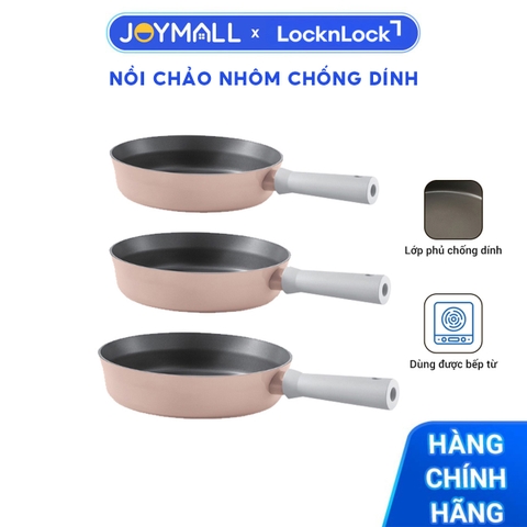 Nồi chảo nhôm chống dính Suit IH Lock&Lock - Hàng chính hãng, dùng được bếp từ, tay cầm êm, dẫn nhiệt nhanh - JoyMall