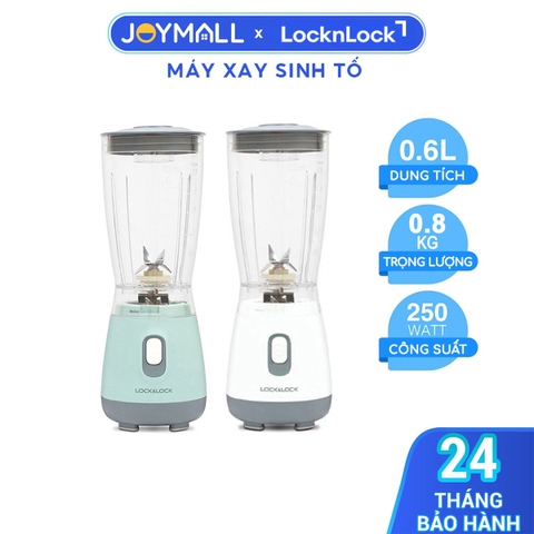 Máy xay sinh tố Lock&Lock 600ml Personal Blender EJM436 - Hàng chính hãng, thao tác 1 chạm, lưỡi xay bén - JoyMall