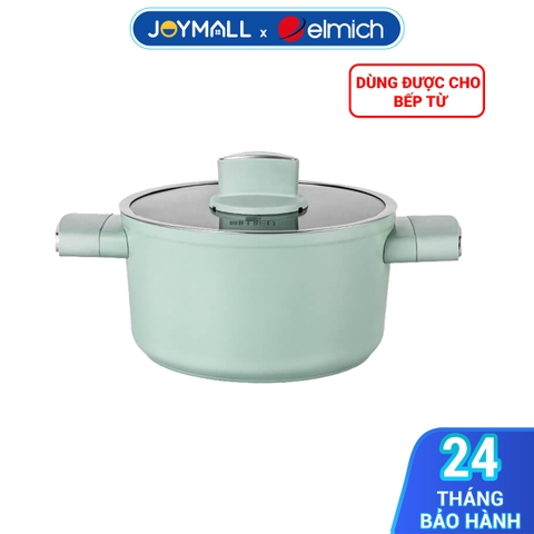 Nồi Men Sứ Elmich Hera II EL-5202SK size 18,20,24cm - Bảo Hành Chính Hãng 24 Tháng