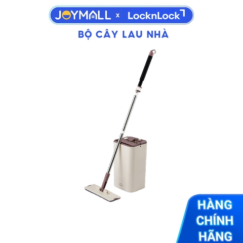 Bộ cây lau nhà xoay tay Lock&Lock Squeeze Flat Mop ETM471 - Hàng chính hãng, chất liệu Inox, nhựa PP, ABS - JoyMall
