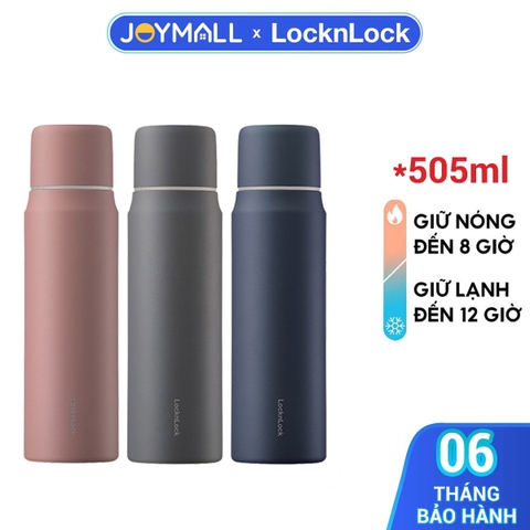 Bình giữ nhiệt LocknLock 505ml Maman Cup Vacuum Bottle LHC1487 - Hàng chính hãng, nắp dùng làm cốc nước uống - JoyMall