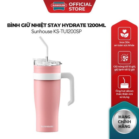 Bình Giữ Nhiệt Sunhouse KS-TU1200SP 1200ml, Hàng Chính Hãng, Inox 304, Giữ Nhiệt Đến 8h - JoyMall