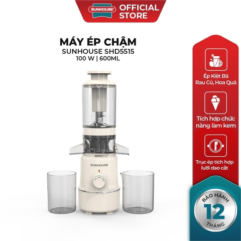 Máy Ép Chậm Sunhouse SHD5515 600ml, Làm Được Kem - JoyMall