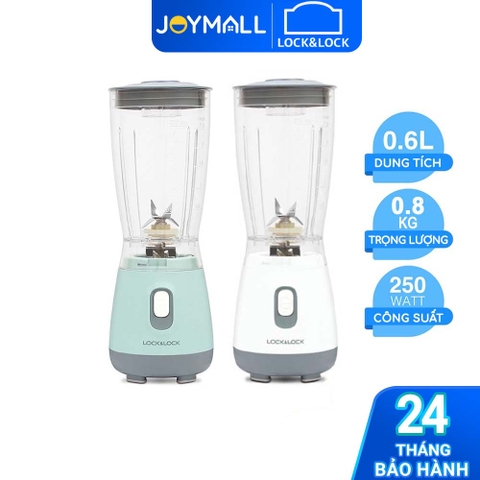Máy xay sinh tố Lock&Lock 600ml Personal Blender EJM436 - Hàng chính hãng, thao tác 1 chạm, lưỡi xay bén - JoyMall