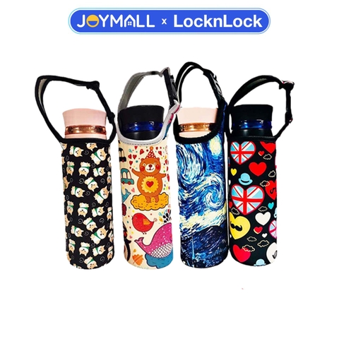 Túi đựng bình giữ nhiệt Lock&Lock ngộ nghĩnh dễ thương dành cho bình dưới 600ml LHC4131, LHC4125, LHC4227... - JoyMall