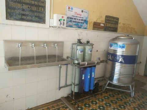 Lắp Hệ Thống Lọc Nước Tinh Khiết RO 250L/H Trường THCS Hòa Liên, Đà Nẵng