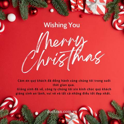 Merry christmas - Chúc mừng giáng sinh vui vẻ !