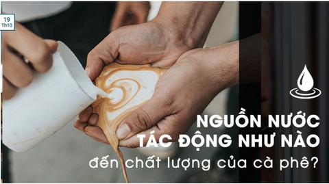 Nước pha cà phê - Tiêu chí quyết định một ly cà phê  thơm ngon đúng vị
