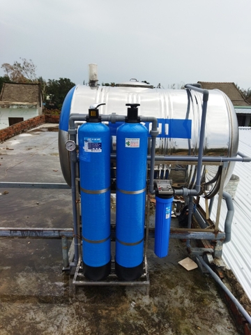 Lắp xong hệ thống lọc nước sinh hoạt ở Nam Hội An