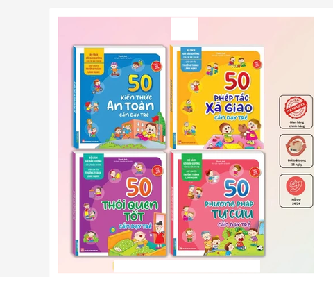 Sách - 50 Phép tắc - Bộ sách gối đầu giường của các bậc cha mẹ (sách bản quyền)