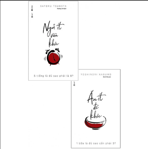 Sách - Combo Ăn Ít Để Khỏe + Ngủ Ít Vẫn Khỏe (Bộ 2 Cuốn)