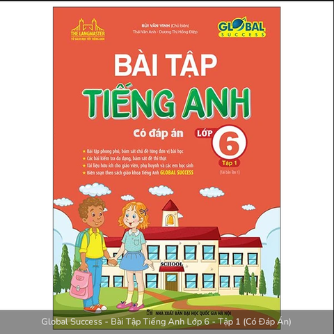 Global Success - Bài Tập Tiếng Anh Lớp 6 - Tập 1 (Có Đáp Án)