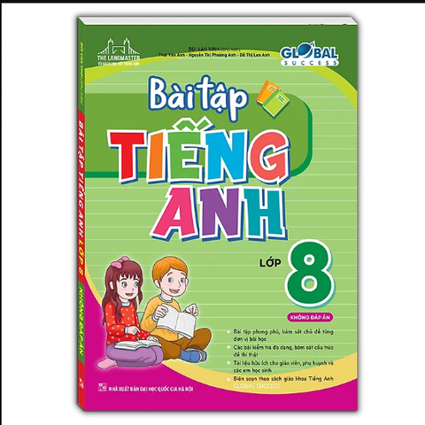 Sách - GLOBAL SUCCESS - Bài tập tiếng anh lớp 8 (không đáp án)