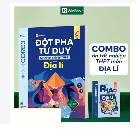 [COMBO] Bộ 2 cuốn sách P.H.A.O Địa lí Ôn thi TNTHPT, ĐGNL; Đột phá tư duy kì thi TNTHPT môn Địa lí