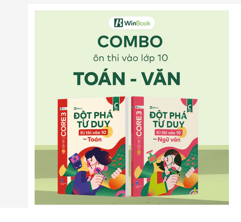 Sách cho 2k11 - COMBO 2 cuốn sách Đột phá tư duy kì thi tốt nghiệp THPT môn Toán, Văn