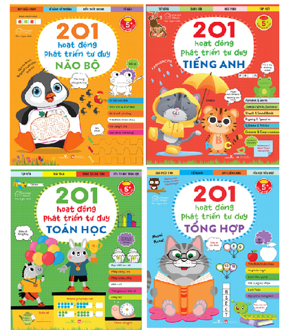 201 HOẠT ĐỘNG PHÁT TRIỂN TƯ DUY (Bộ 4 cuốn) vz