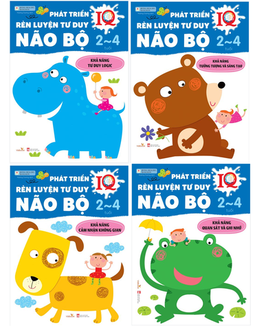 Phát Triển IQ Rèn Luyện tư Duy Não Bộ (Combo 4 cuốn)