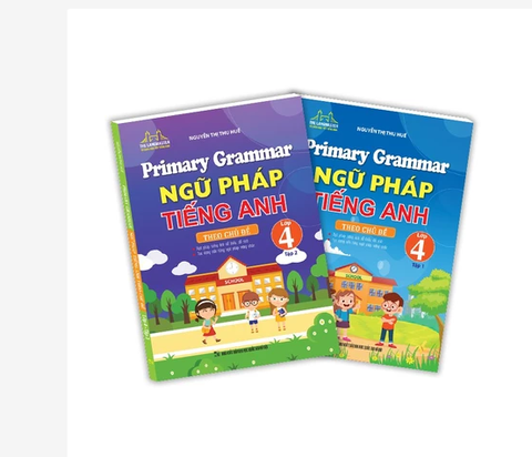 Sách - COMBO 2C Ngữ pháp tiếng anh theo chủ đề lớp 4(t1+t2)
