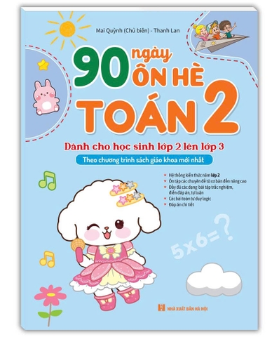 Sách 90 Ngày ôn hè Toán 2 (dành cho học sinh lớp 2 lên lớp 3)(Theo chương trình SGK mới nhất)