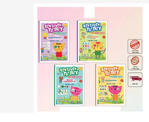 Sách - Rèn luyện tư duy tiền tiểu học cho trẻ 5-6 tuổi, kèm sticker vui nhộn (bản quyền)