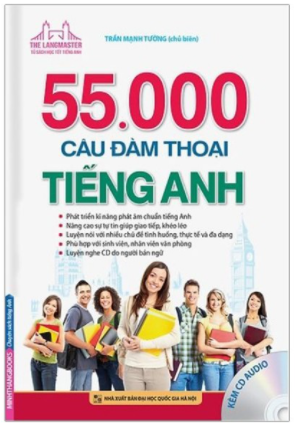 55.000 câu đàm thoại Tiếng Anh (Sách màu - Kèm CD)