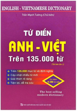 Từ điển Anh - Việt trên 135.000 từ (bìa cứng)