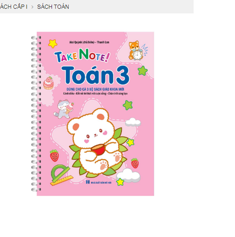 Sách TAKE NOTE ! Toán 3 (dùng cho cả 3 bộ SGK mới)