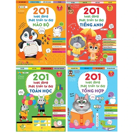 201 Hoạt động phát triển tư duy NÃO BỘ (combo 4 cuốn)