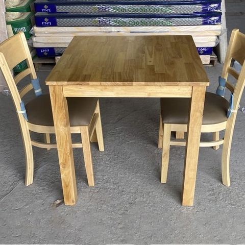 Bộ bàn Cabin vuông 80x80cm + 2 ghế