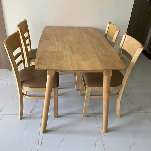 Bộ bàn Mango 1m2 + 4 ghế Cabin