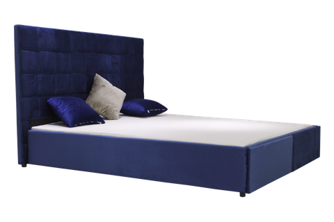 Giường ngủ bọc nhung 2 hộc kéo TM-G21101