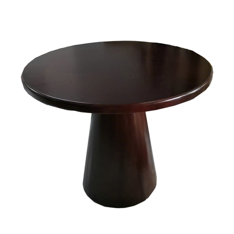 Bàn ăn chân trụ vát tròn D90