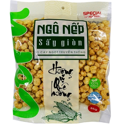 Ngô nếp sấy giòn vị cay ngọt truyền thống - gói 85g