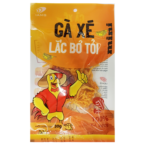 IAMG - Gà xé vị Lắc bơ tỏi gói 30g