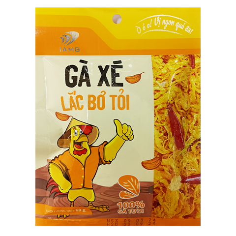 IAMG - Gà xé vị Lắc bơ tỏi gói 60g