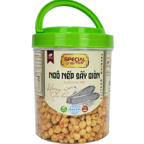 Ngô nếp sấy giòn vị cay ngọt truyền thống - hũ 400g