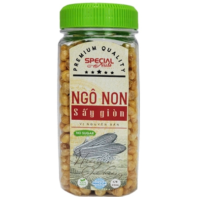 Ngô non sấy giòn - hũ 220g