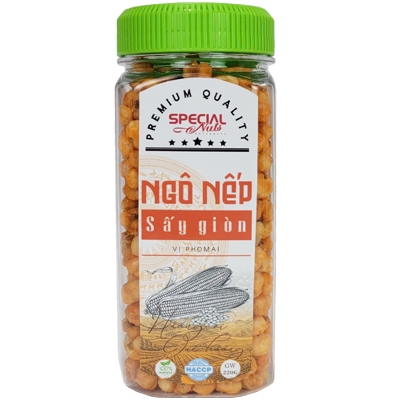 Ngô nếp sấy giòn vị phomai - hũ 220g