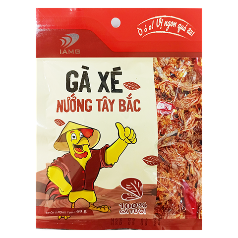 IAMG - Gà xé vị Nướng Tây Bắc gói 60g