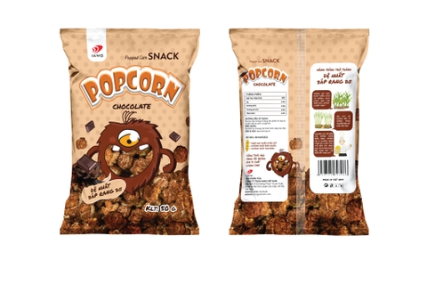 Bắp rang bơ POPCORN vị Chocolate gói 50g