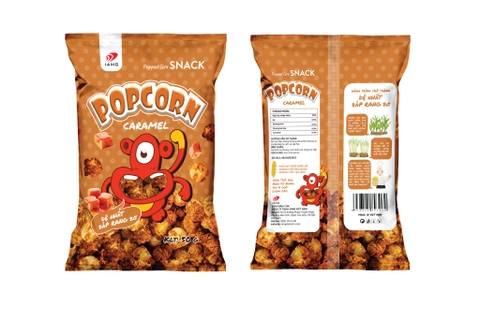 Bắp rang bơ POPCORN vị Caramen đường đen gói 50g
