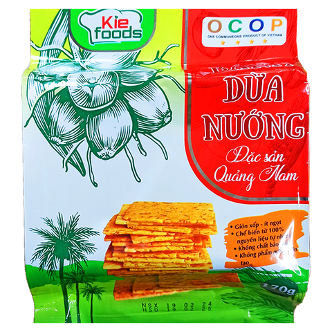 Bánh dừa nướng đặc sản Quảng Nam Kiefoods gói 170g