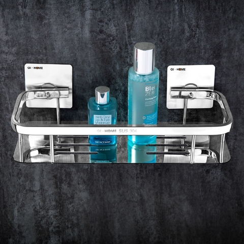 Kệ ngang để vật dụng nhà tắm E07 loại dán tường