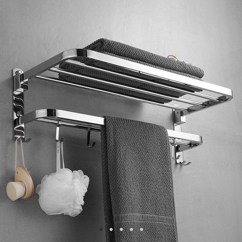 Giá treo khăn inox 304 B07( loại khoan tường)