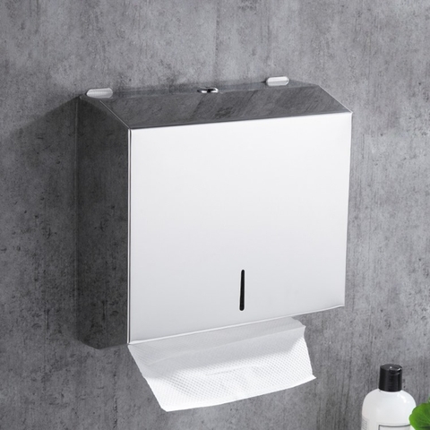 Hộp giấy vuông cỡ đại inox 304 cao cấp Gi-Home HG18