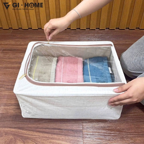 Hộp Đựng Đa Năng Gấp Gọn Khung Thép  – Nhỏ Gọn, Chắc Chắn, Dễ Phân Loại – GHA505